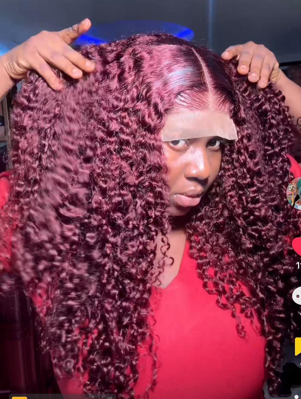 24" SDD Pixie Curls FW. Burgundy